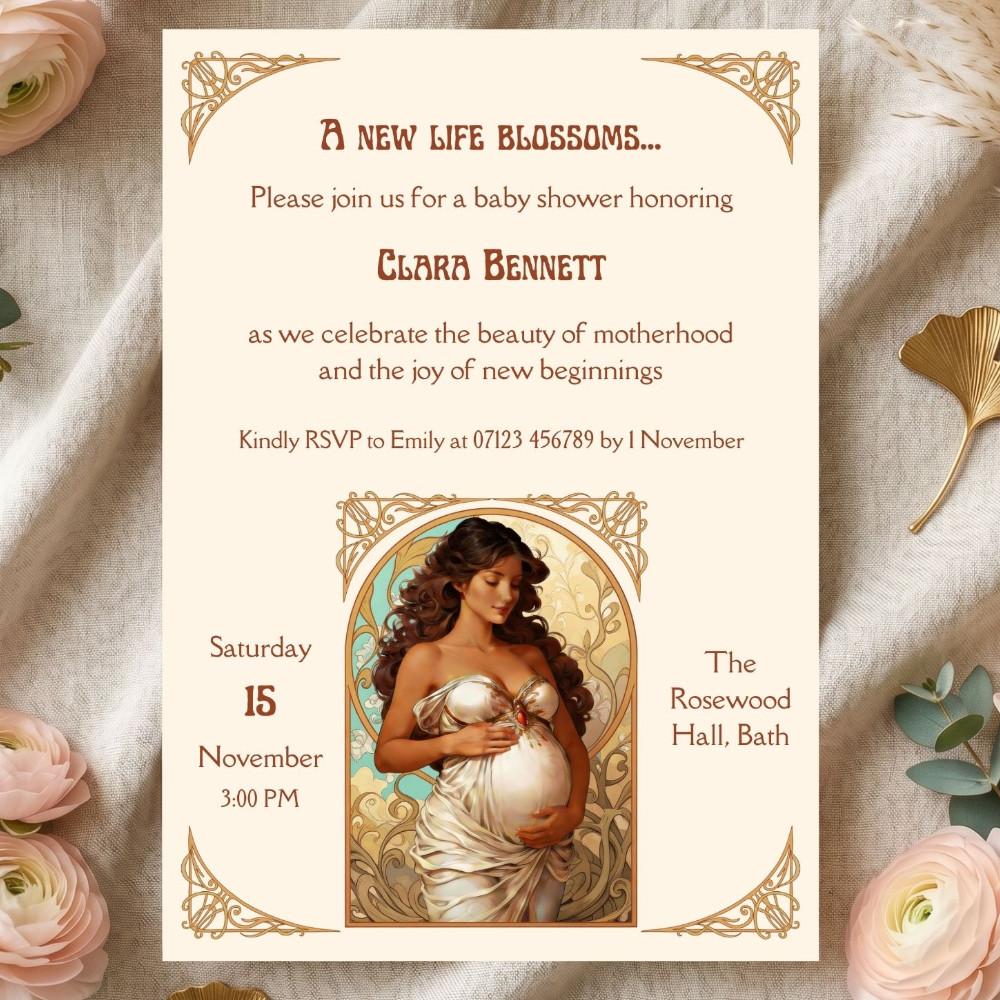 Divine Motherhood Invitation Venus